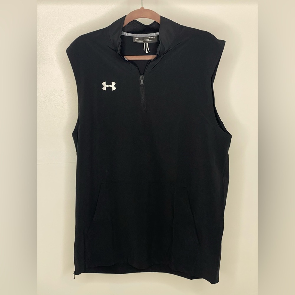 Men's UA Squad Coach's Sleeveless ¼ Zip